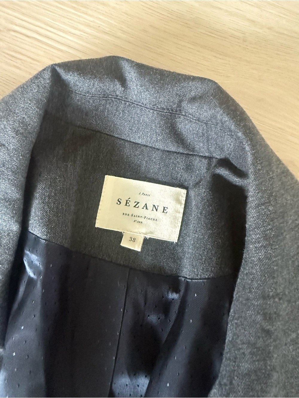 Sezane Grey Jacket - Picture 4 of 4